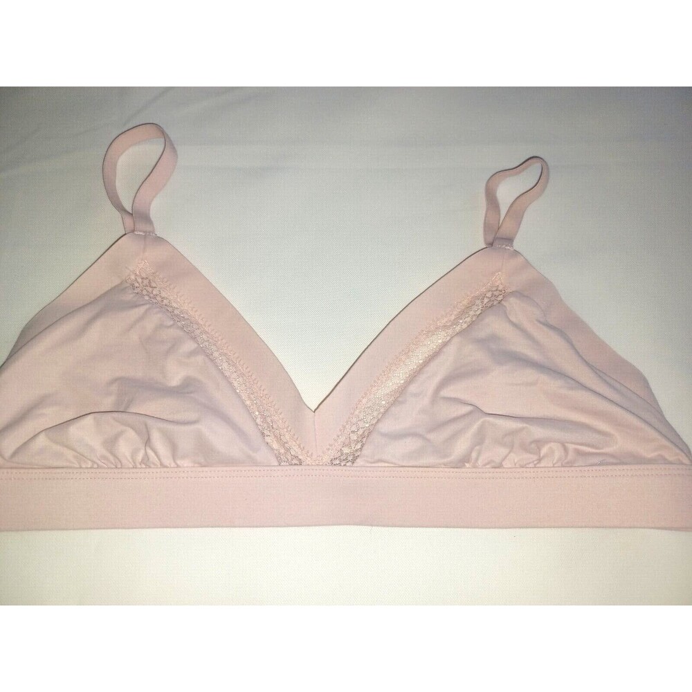 Victoria Secret bralette bra Sexy Wireless no wire women's nude L lace unlined